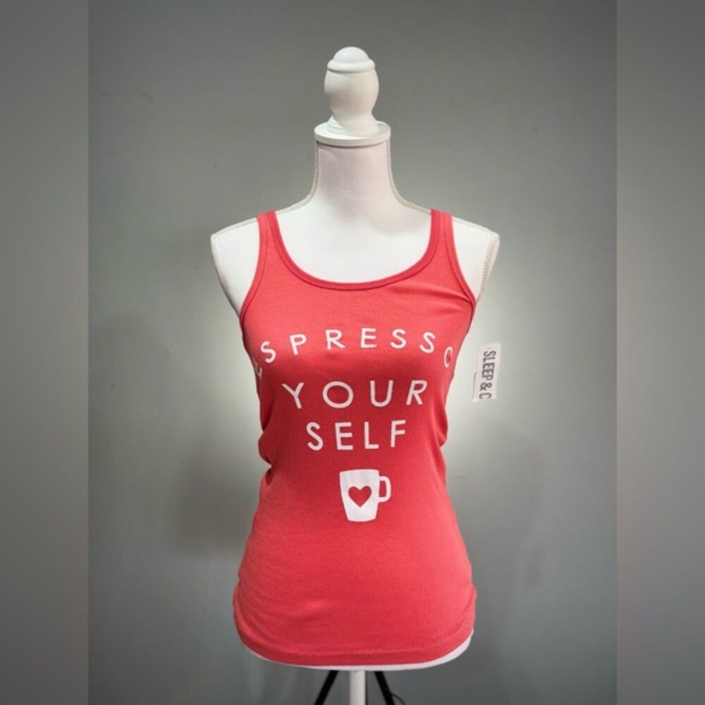 SALE! Coral Sleep & Co. Ribbed Tank Size M NWT